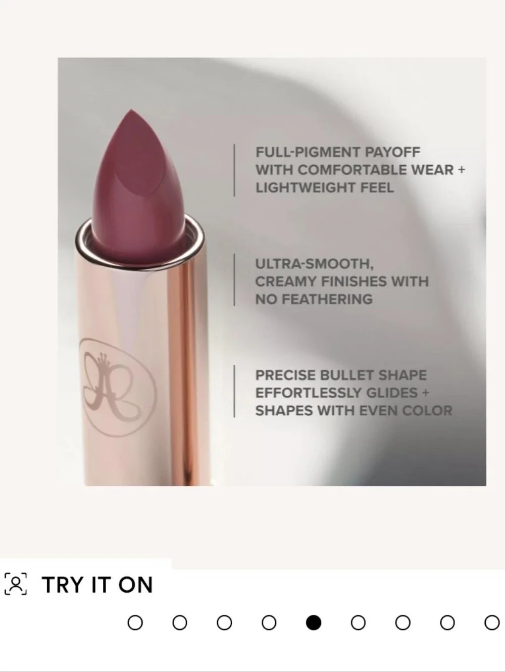 NWT Anastasia Beverly Hills Satin Lipstick - Peach Amber